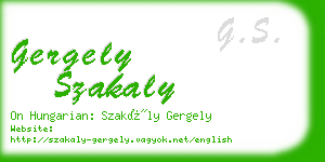 gergely szakaly business card